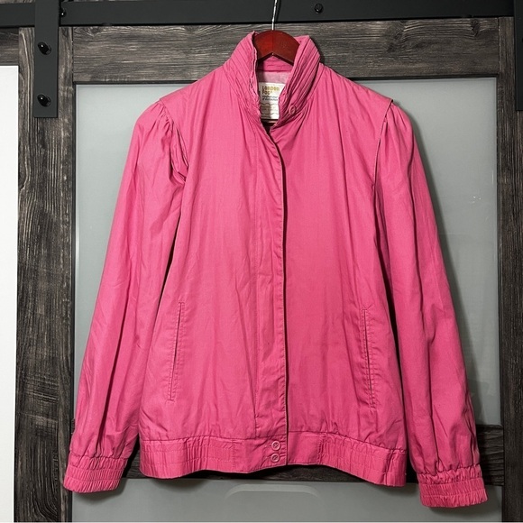 London Fog Jackets & Blazers - Vintage 80's London Fog Women's Pink Members Only Jacket Size 9/10 Retro